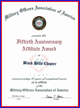 BLACK HILLS CHAPTER - 50 YEARS!